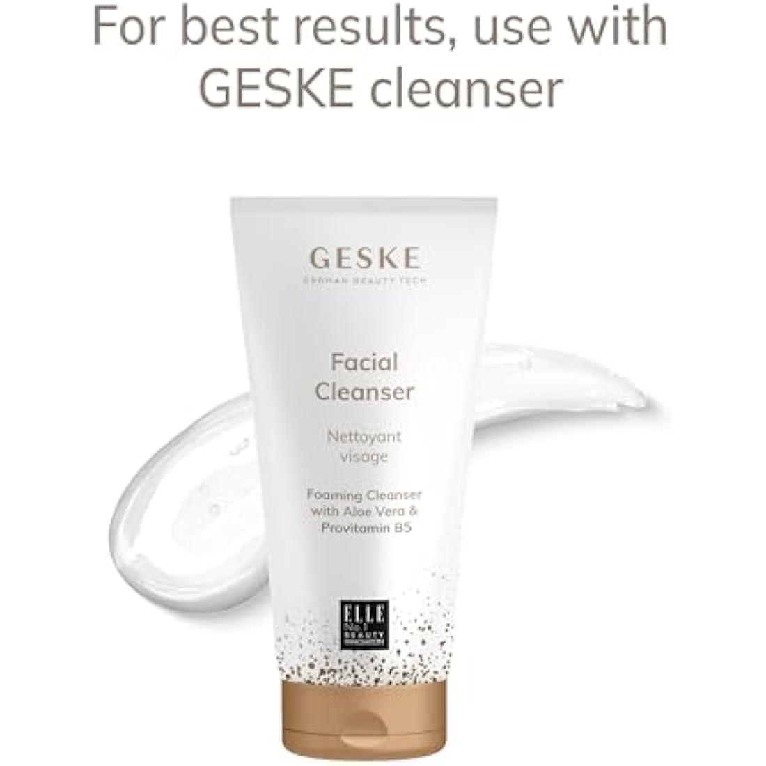 GESKE | SmartAppGuided™ Sonic Thermo Facial Brush & Face-Lifter | 8 in 1 | skin cleansing & anti-wrinkle | silicone electric cleansing brush | facial massager | cleansing & anti-aging