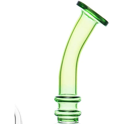 Glass Honeycomb Bong Handmade Water Pipe Perc Wax 14.4mm Bongs with Quartz Banger Cap Bowl for Bongs (Green)