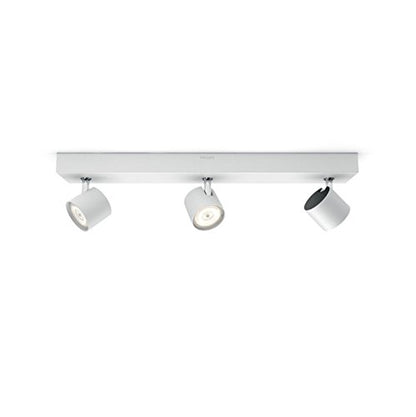 Philips myLiving Star WarmGlow Dimmable LED Spotlight, 3 x 4.5 W LED Light, Instant Start, Easy Installation - White