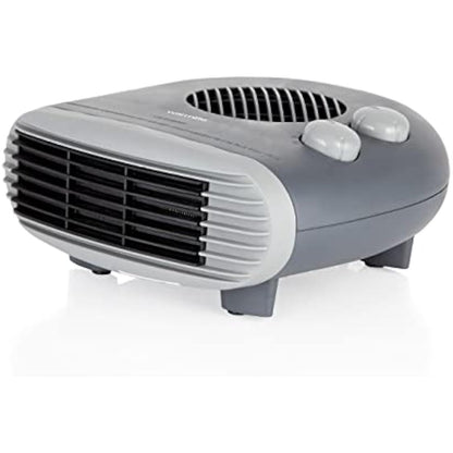 Warmlite WL44004DT 2000W Portable Flat Fan Heater with 2 Heat Settings and Overheat Protection, Dark Titanium