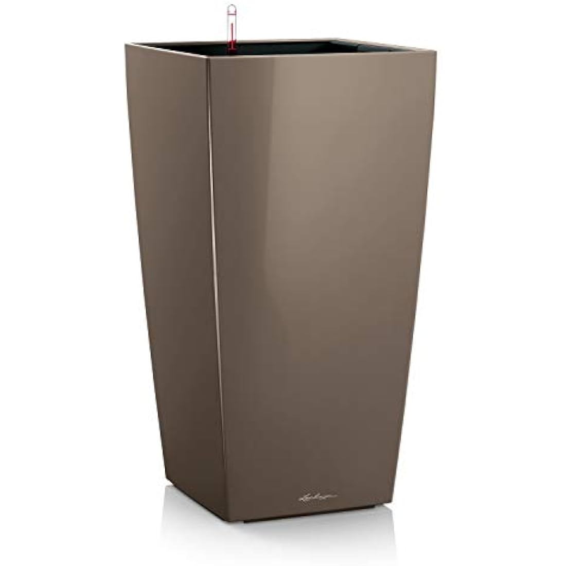 LECHUZA CUBICO Premium 40 taupe high gloss 18215