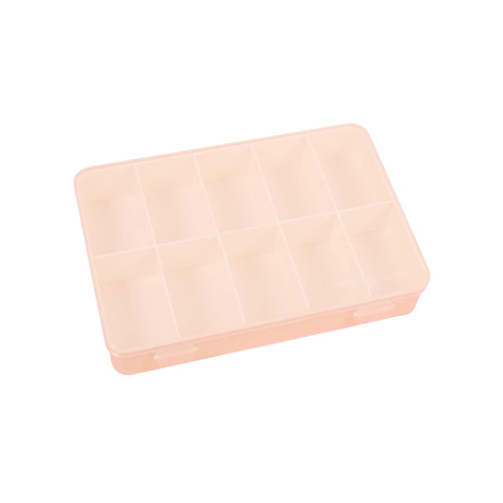 Craftelier - Organiser Box with 10 Compartments for Cardmaking, Scrapbooking and Craft Materials | Dimensions Approx. 26.5 x 17.8 x 4.2 cm