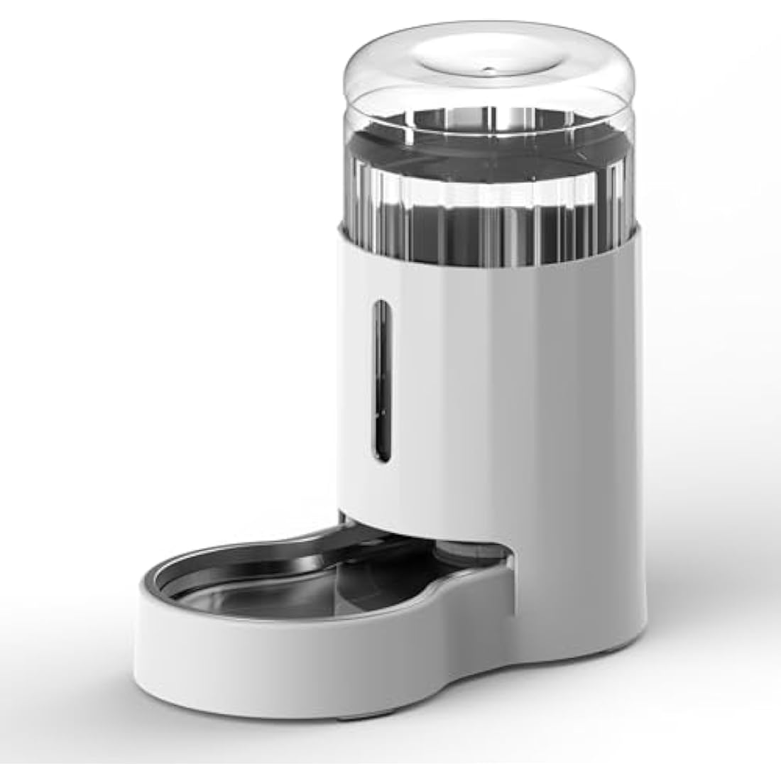 JUNSPOW Pet Water Dispensers, 6L Gravity Large Capacity Stainless Steel Water Dispenser, 100% BPA-Free Automatic Pet Waterer for Cats & Small/Medium-Sized Dogs White