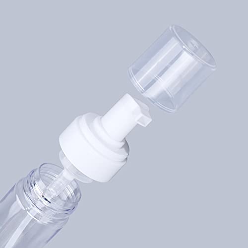 200ml Foaming Dispenser Bottle,Beoncall 2Pcs Transparent Empty Spray Bottles Plastic Foaming Dispenser Bottle Foaming Soap Pump Dispenser Refillable