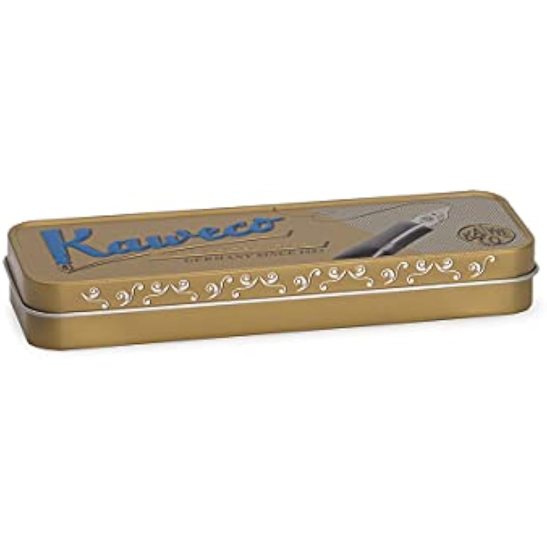 Kaweco STUDENT Transparent Fountain Pen I Premium Acrylic Fountain Pen for Ink Cartridges I Nostalgic Fountain Pen in Transparent with Silver Details I Student Pen 16 cm I Nib: M (Medium)