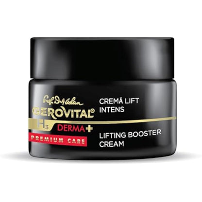 Gerovital H3 Derma+ Premium Care Intensive Lifting Night Face Cream – Moisturizing, Firms & Improves Skin Elasticity, 50ml