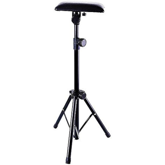 Tattoo Armrest Stand,Foldable Sponge Pad Arm Leg Rest Tripod with Adjustable Height for Tattooing Supplies PVC Leather Chair Stand Armrest for Tattoo Arm Rest