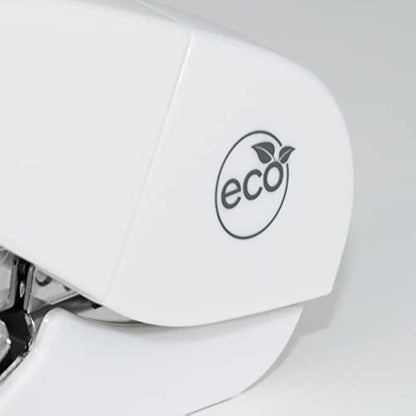 Rapesco 1689 ECO Less Effort Flat Clinch Stapler with 2000 Type 24/6mm Staples, 35 Sheet Capacity, White