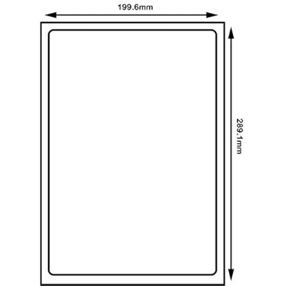 SmithPackaging A4 Self Adhesive Address Labels, 1 Label Per Sheet, 100 Sheets,199.6 x 289.1mm 100 Labels,