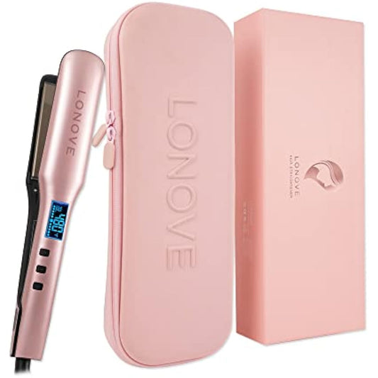 Titanium Hair Straighteners for Thick Hair - Professional Flat Iron Hair Straightener for Women