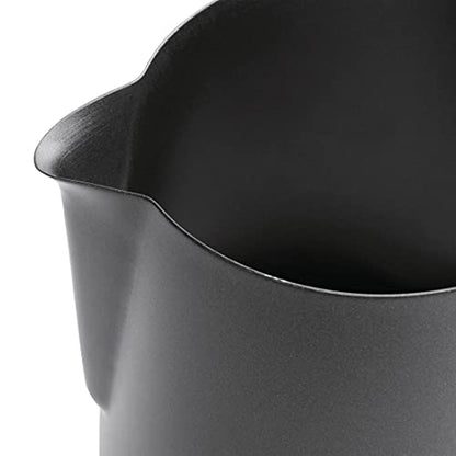Olympia Black Non-Stick Milk Frothing Jug 900ml - Stainless Steel Jug Steaming Pitcher Dishwasher Safe CM608