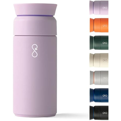 Ocean Bottle - Recycled Stainless Steel Brew Flask - Eco-Friendly & Reusable Bottle - 350ml (Lavender Haze)