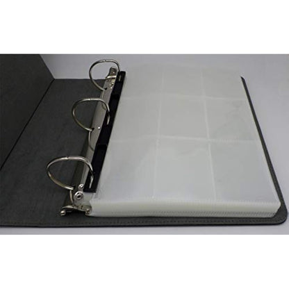 docsmagic.de 3-Ring Premium Album Black + 100 9-Pocket Premium Pages - PKM - YGO - MTG