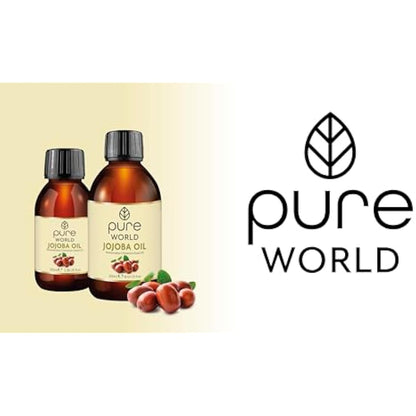 Pure World Natural Jojoba Oil… Jojoba Oil, 1 Litre Jojoba Oil Cold Pressed 100% Pure and Undiluted