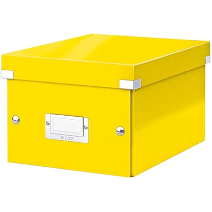 Leitz A5 Storage Box, Click and Store Range 60430016 - Small, Yellow