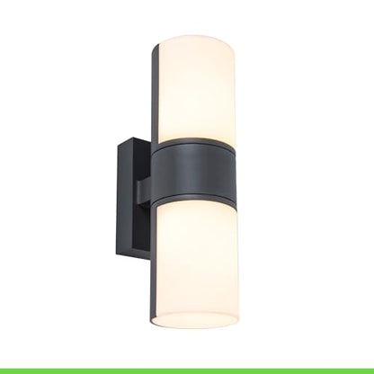 LUTEC CYRA LED Outdoor Wall Light, Modern Outdoor Light, Aluminium Wall Light in Anthracite, 350 Rotatable Light Heads, Versatile Wall Light, 1000