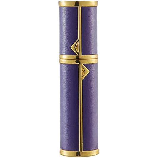 BRARIOS Refillable Portable Mini Perfume Atomiser for Travel, 5ml Luxury Empty Leakproof Pump Perfume Spray bottle Atomiser for Man and Woman (Violet(GD))