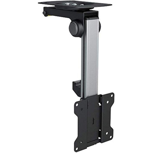 Part King 13" - 27" TV Ceiling Mount Bracket with Tilt & Swivel 75x75mm & 100x100mm VESA for Sloping Ceiling Under cabinet Height Adjustable