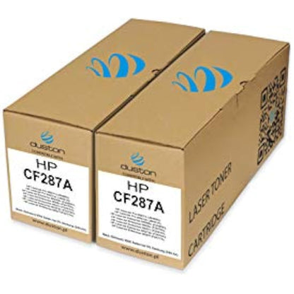 duston 2x CF287A, 87A black toner compatible with HP LaserJet Pro M501 Enterprise M506 M527