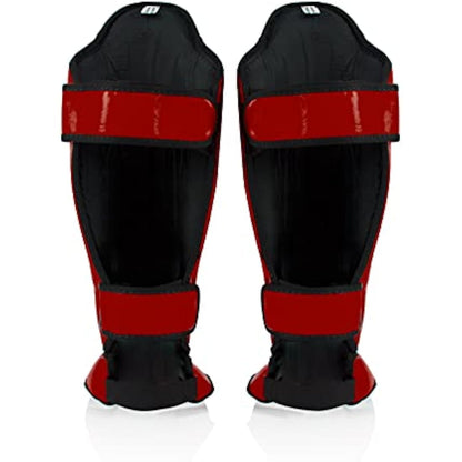 Fairtex Competition Muay Thai Shin Guards, SP5 - Black, Blue, Yellow