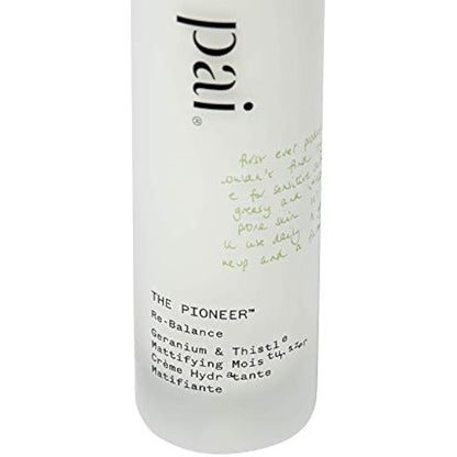 Pai Skincare | THE PIONEER Mattifying Moisturiser for Combination & Oily Skin, Hypoallergenic, B-Corp, Organic. 50ml