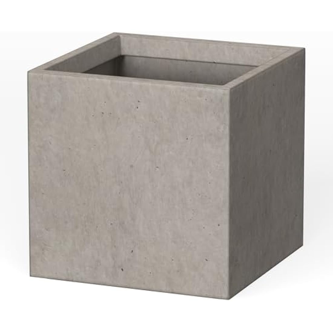 Kante Planter, Weathered Concrete, 16" x 16" x 16"