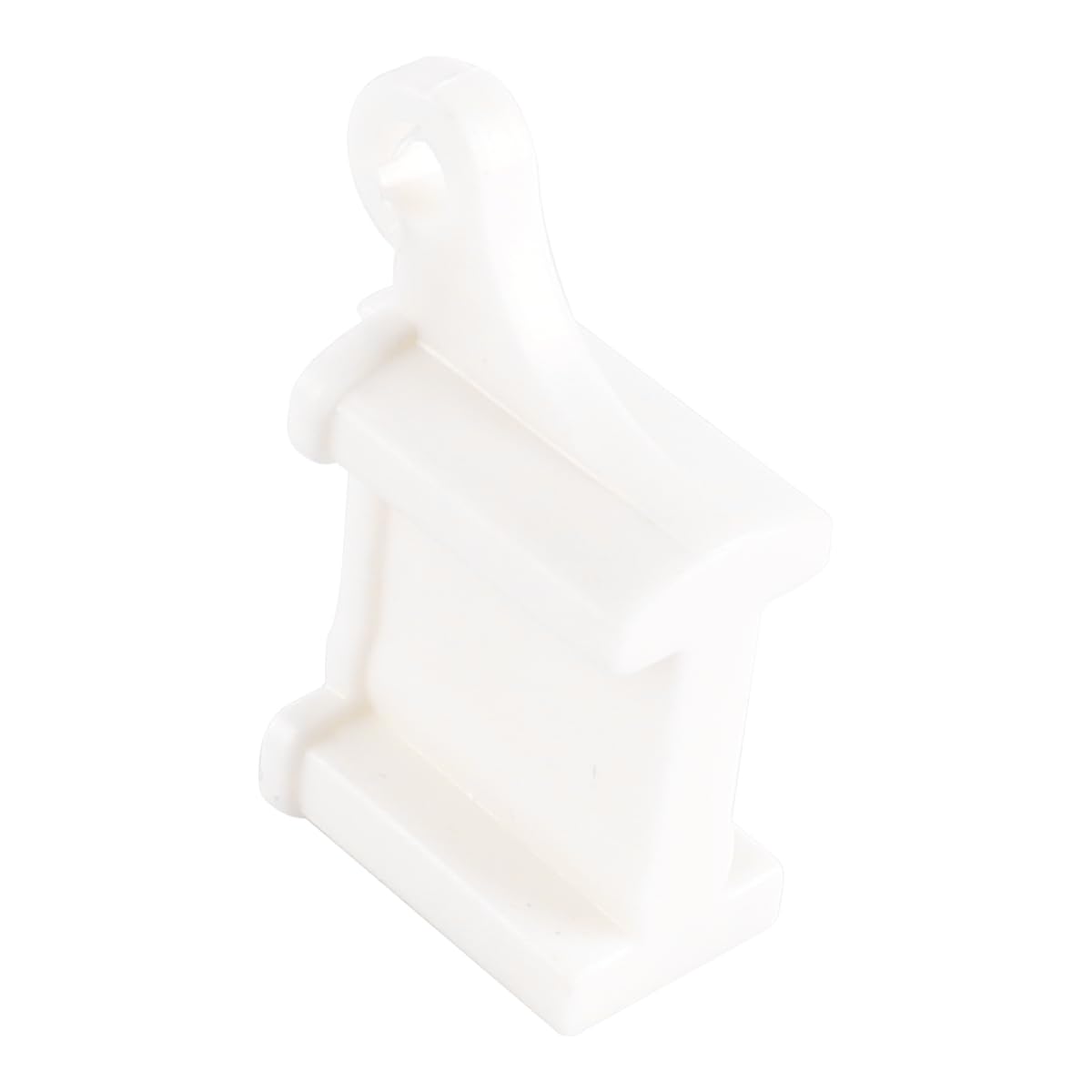 VOANZO 10PCS White Curtain Rail End Stops Curtain Track Fittings End Caps for Bendable Curved Curtain Track Wall Mount Siding Ceiling Use