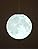 KRUIHAN 3D Print Led Moon Lamp Hang Ceiling Lamp Moon Light Night Light for Kids Room Restaurant Bed Room Living Room 18CM