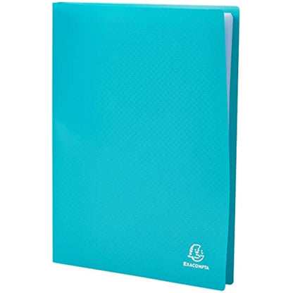 Exacompta - Ref 85103E - Soft PP Display Book - Suitable for A4 Documents, Made from Polypropylene, Lightweight, 100 Pockets, 200 Viewing Pages - Green Cover