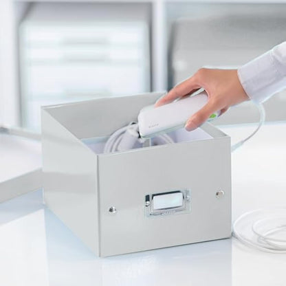 Leitz A5 Storage Box, Click and Store Range 60430001 - Small, White