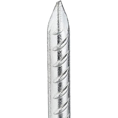 Relaxdays XL Set Of 10 Ground Anchors, Extremely Solid Ground Anchors, Tent Accessory; 39 cm, Galvanized Steel, Silver