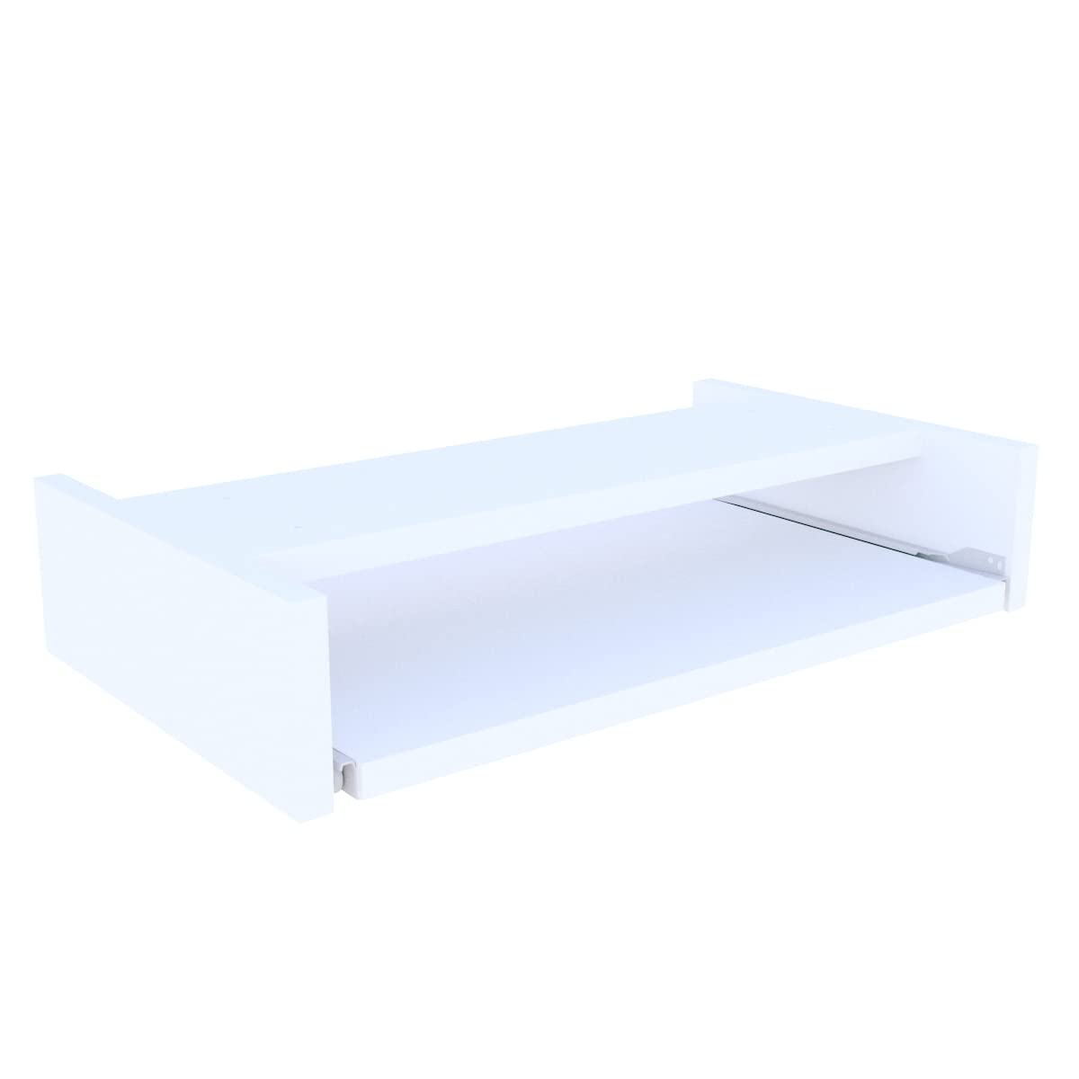 Henor Keyboard Holder Removable Tray Wood 55 x 31 x 11 cm Under Desk Under Table White