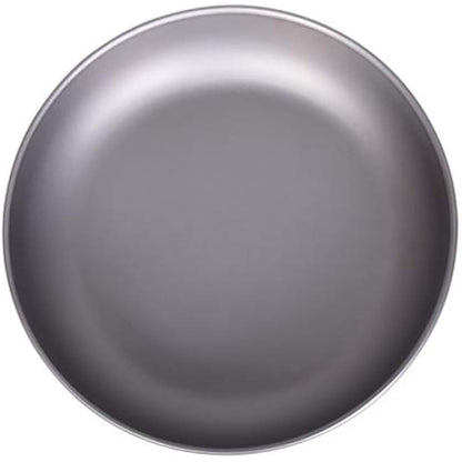 Boundless Voyage Ultralight Titanium Pan Dish Plate with Carry Mesh Bag Outdoor Titanium Dishware and Utensils Mess Kit for Camping Backpack Ti15139B
