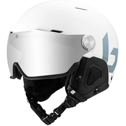Bolle MIGHT VISOR| Ski Helmet |High Resistance ABS Protection| Optimal Ventilation| Comfort Foam|Removable Ear Pads|Anti-Fog & Anti-Scratch Treatment