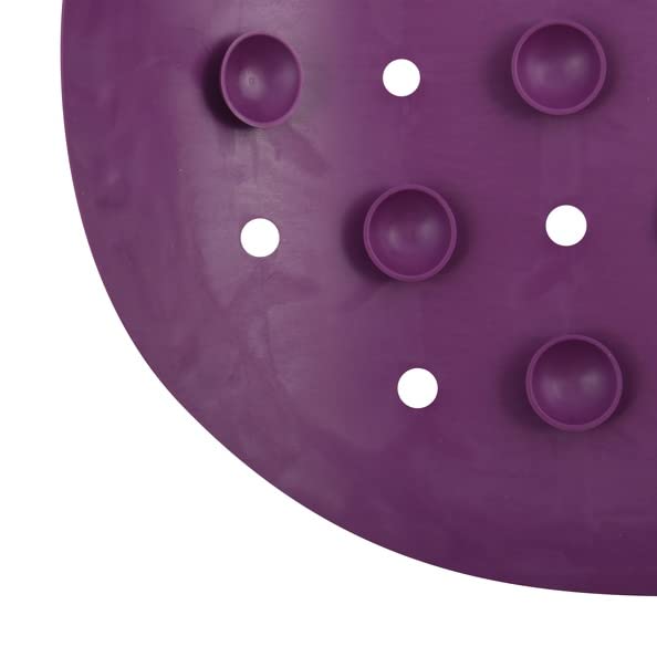 MSV Premium Shower Mat Bath Mat Bath Mat Antibacterial Non-Slip with Suction Cups – Purple/Purple – Smells of Roses – Approx. 36 x 97 cm