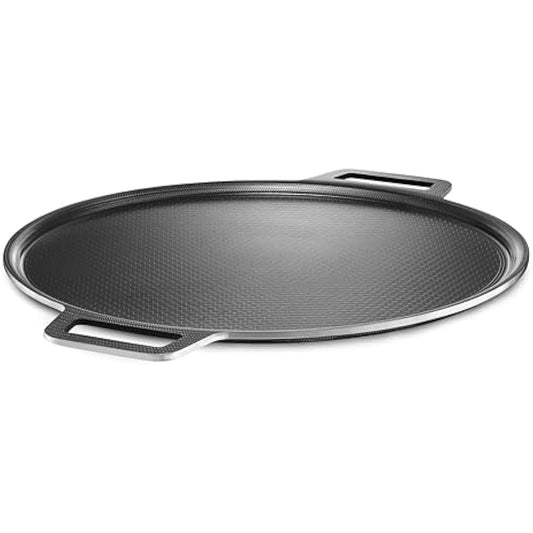 HexClad Hybrid Nonstick Pizza Steel for Pizzas and Flatbreads Up to 35 cm, Dishwasher-Friendly, Oven and BBQ-Safe Up to 480°C