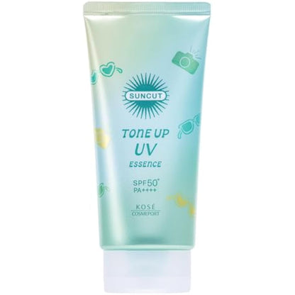 Kose SUNCUT Tone Up UV Essence Mint Green 80g SPF50＋/PA＋＋＋＋