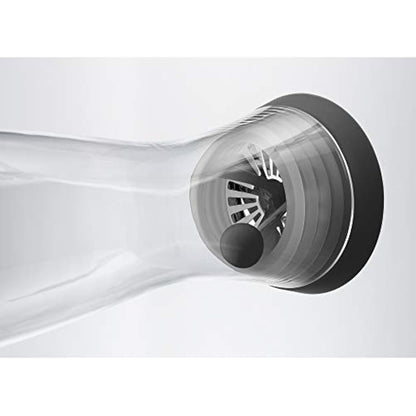 WMF Basic Water Decanter 1L Height 29 cm Close-Up Stopper Glass Cromargan® Stainless Steel,Silver