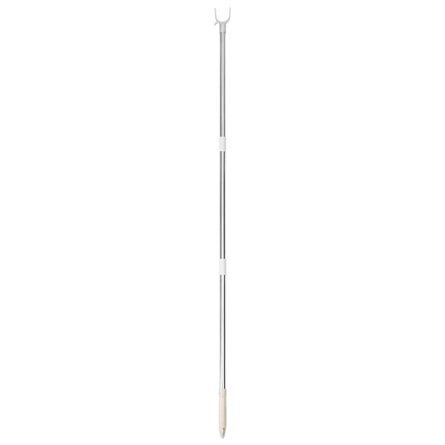 Angoily Adjustable Clothesline Pole Clothes Hook Pole for Wardrobe Garment Reach for Balcony Laundry Drying Splicable Clothes Rod for Hanging and