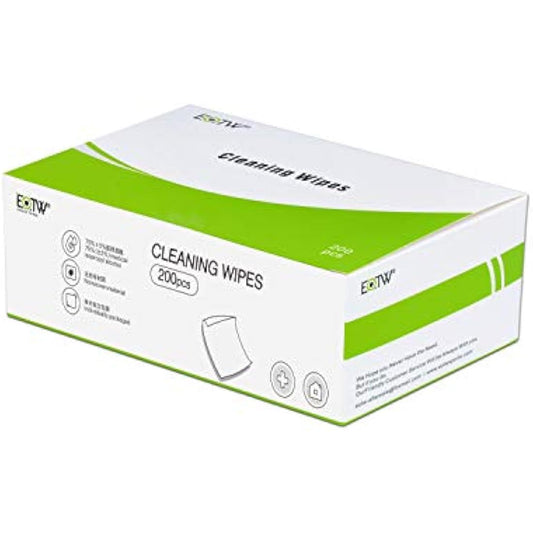 200pc Alcohol Cleaning Phone Wipes - EOTW Cleaning Screen Glasses Wipes Individually Wrapped, Disposable Cleaning Wipes Phone Laptop Use Tiny Size 6cm x 6cm