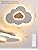 FANLG LED Ceiling Light, 50cm 26W Wood Ceiling Lamp, Kids Light LED Cloud Light Dimmable with Remote Control 3000-6000K, Cloud Ceiling Lights for Children's Room/Living Room/Bedroom/Hallway
