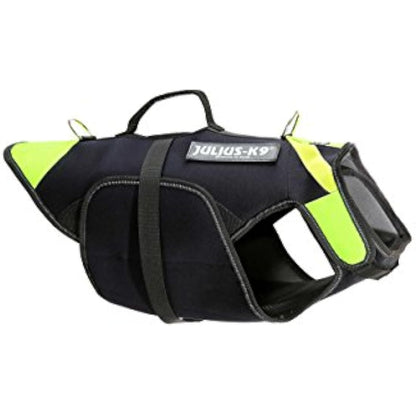 JULIUS-K9 IDC Multifunctional 3in1 Dog Vest, Size: M, Black and Neon