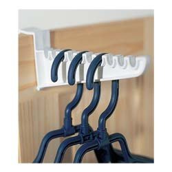 BB Direct Pack of 2 Over Door Ironing Hooks – Durable Overdoor Hanger Fits Doors up to 35mm – Holds 20 Hangers (10 Per Hook)