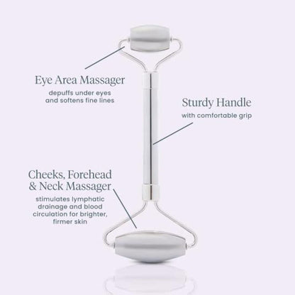 Wonderskin Liquid Gym Facial Roller, Stainless Steel Face Roller Massager for Puffy Eyes and Dark Circles, Face Sculpting Tool