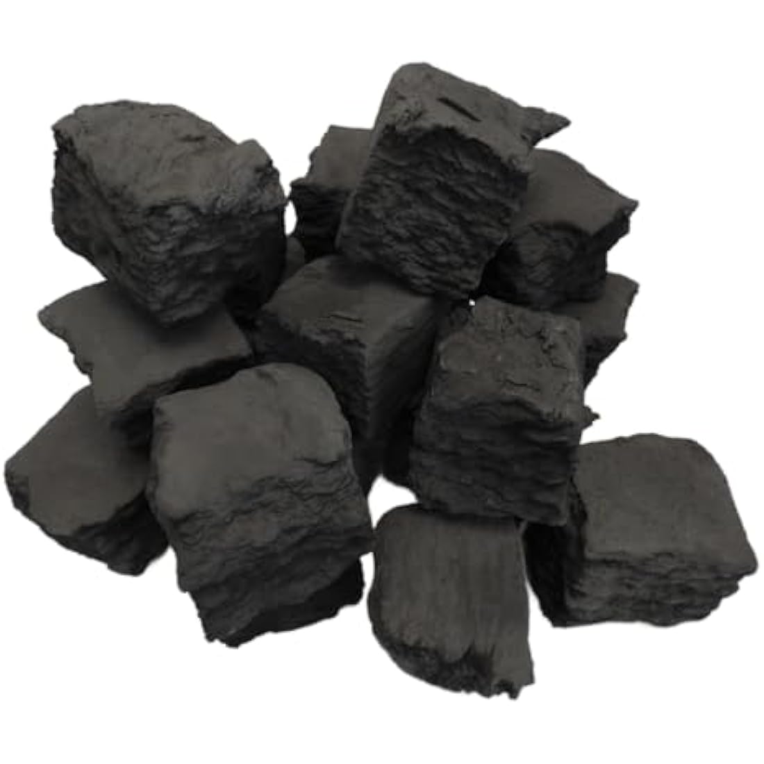 The Stove Wizard Gas Fire Replacement coal 20 Large Square Ceramic Coals Suitable for Gas, Electric, LPG and Bio Ethanol Fires