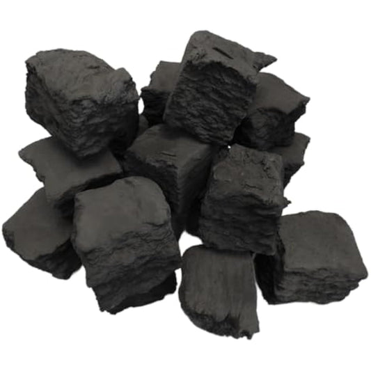 The Stove Wizard Gas Fire Replacement coal 20 Large Square Ceramic Coals Suitable for Gas, Electric, LPG and Bio Ethanol Fires