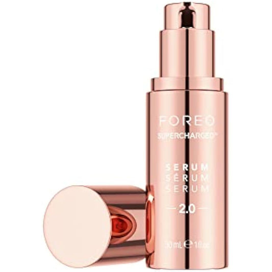 FOREO SUPERCHARGED SERUM 2.0 - Anti-aging Face Serum - Conductive Gel - Moisturizing Face Care - Hyaluronic Acid & Squalane - Vegan & Cruelty-free - All Skin Types - 30ml