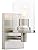 Yosoan Modern Glass Wall Sconce, Cylinder Up Wall Light Fitting for Kitchen, Restaurant, Living Room, Bedroom Bedside (Brushed)