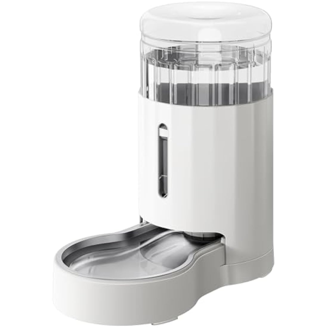 JUNSPOW Pet Water Dispensers, 6L Gravity Large Capacity Stainless Steel Water Dispenser, 100% BPA-Free Automatic Pet Waterer for Cats & Small/Medium-Sized Dogs White