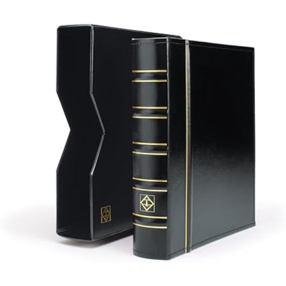 Lighthouse coin album OPTIMA, in classic design incl. slipcase, black